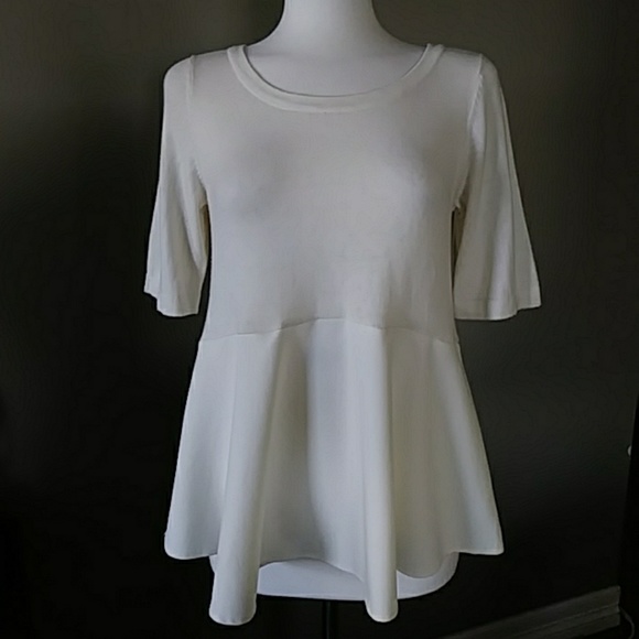 Anthropologie Tops - Anthropologie Meri Skirted Peplum Pullover Top Mot